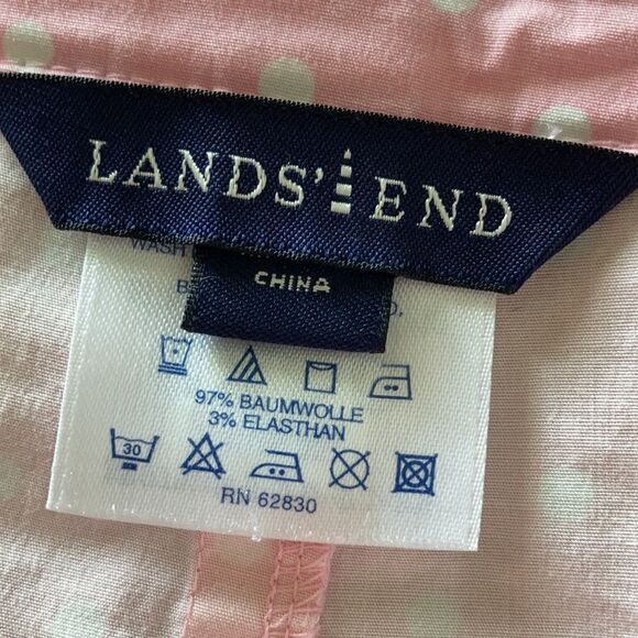 Lands’ End Light Pink and White Polkadot Skirt Size 18 - cute and unique ⭐️ - Picture 7 of 9